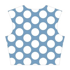 Blue Polkadot Cotton Crop Top from ArtsNow.com Back