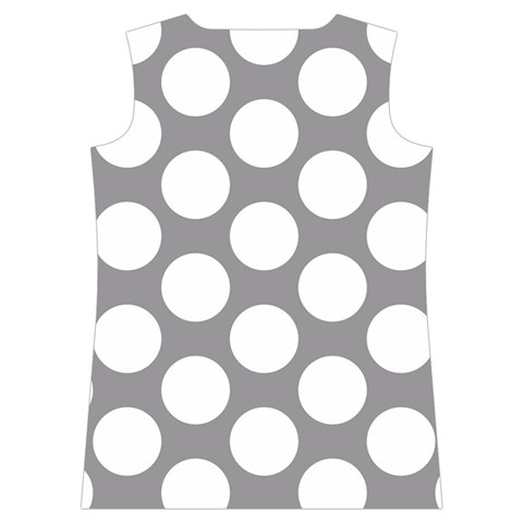 Grey Polkadot Women s Basketball Tank Top from ArtsNow.com Back