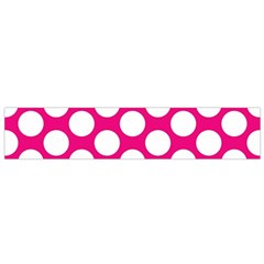 Pink Polkadot Flano Scarf (Small) from ArtsNow.com Front