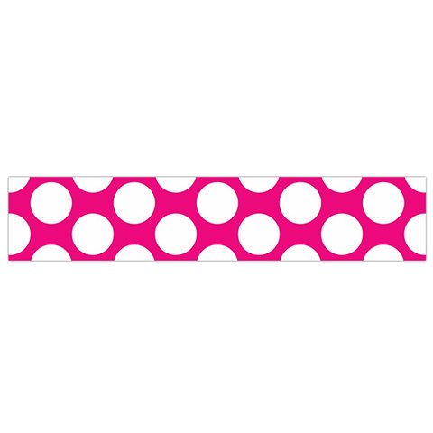 Pink Polkadot Flano Scarf (Small) from ArtsNow.com Back