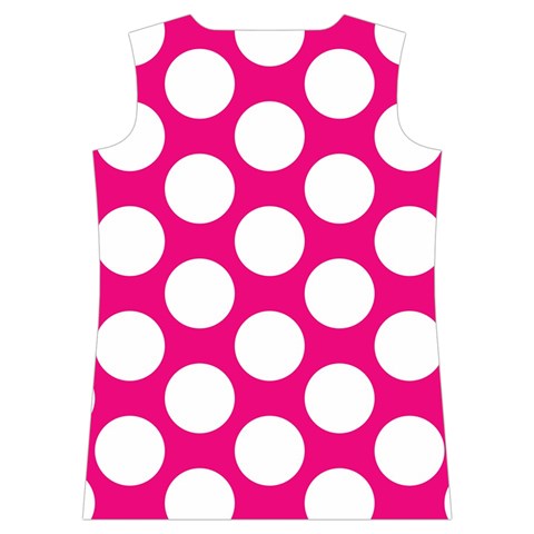 Pink Polkadot Women s Basketball Tank Top from ArtsNow.com Back