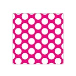 Pink Polkadot Satin Bandana Scarf