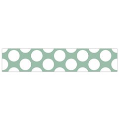 Jade Green Polkadot Flano Scarf (Small) from ArtsNow.com Front