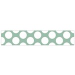 Jade Green Polkadot Flano Scarf (Small)