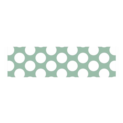 Jade Green Polkadot Satin Scarf (Oblong) from ArtsNow.com Front