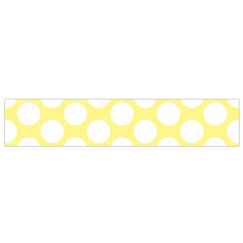 Yellow Polkadot Flano Scarf (Small) from ArtsNow.com Front