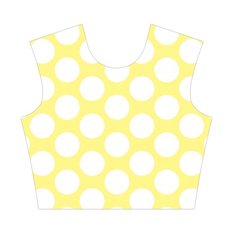 Yellow Polkadot Cotton Crop Top from ArtsNow.com Front