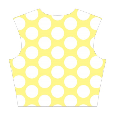 Yellow Polkadot Cotton Crop Top from ArtsNow.com Back