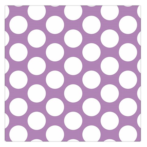 Lilac Polkadot Large Satin Scarf (Square) from ArtsNow.com Front