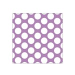 Lilac Polkadot Satin Bandana Scarf