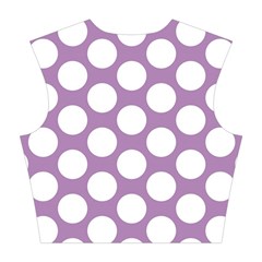 Lilac Polkadot Cotton Crop Top from ArtsNow.com Back