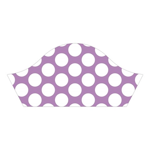 Lilac Polkadot Cotton Crop Top from ArtsNow.com Left Sleeve