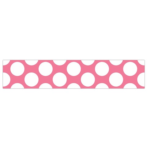 Pink Polkadot Flano Scarf (Small) from ArtsNow.com Back