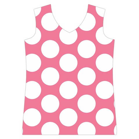 Pink Polkadot Women s Basketball Tank Top from ArtsNow.com Front