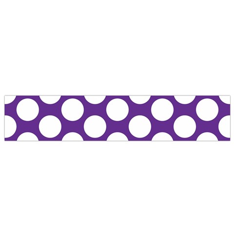 Purple Polkadot Flano Scarf (Small) from ArtsNow.com Front