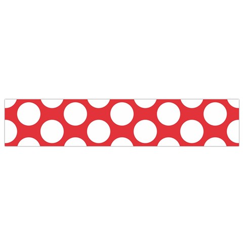 Red Polkadot Flano Scarf (Small) from ArtsNow.com Front