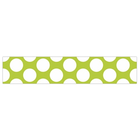 Spring Green Polkadot Flano Scarf (Small) from ArtsNow.com Back