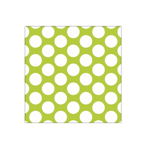 Spring Green Polkadot Satin Bandana Scarf from ArtsNow.com Front