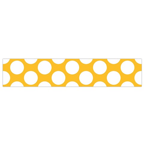 Sunny Yellow Polkadot Flano Scarf (Small) from ArtsNow.com Back