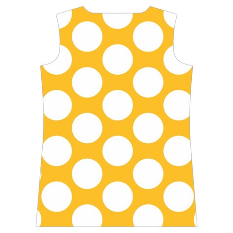 Sunny Yellow Polkadot Women s Basketball Tank Top from ArtsNow.com Back