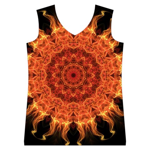 Flaming Sun Women s Basketball Tank Top from ArtsNow.com Front