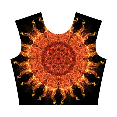 Flaming Sun Cotton Crop Top from ArtsNow.com Front