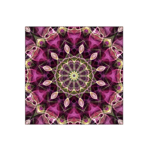 Purple Flower Satin Bandana Scarf from ArtsNow.com Front