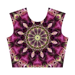 Purple Flower Cotton Crop Top from ArtsNow.com Front