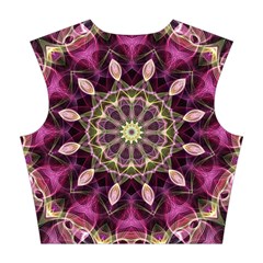 Purple Flower Cotton Crop Top from ArtsNow.com Back