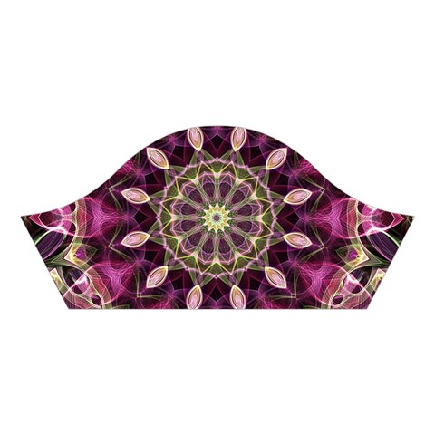 Purple Flower Cotton Crop Top from ArtsNow.com Right Sleeve