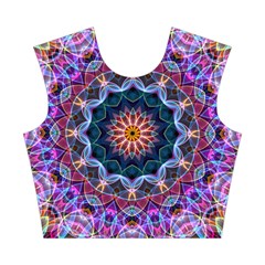 Purple Lotus Cotton Crop Top from ArtsNow.com Front