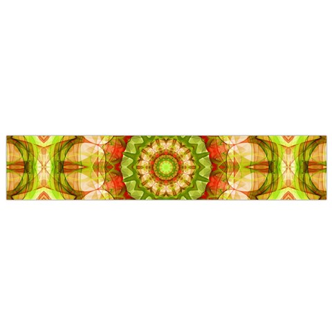 Red Green Apples Mandala Flano Scarf (Small) from ArtsNow.com Front