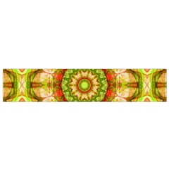 Red Green Apples Mandala Flano Scarf (Small) from ArtsNow.com Front