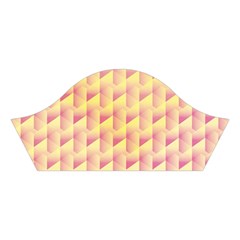 Geometric Pink & Yellow  Cotton Crop Top from ArtsNow.com Left Sleeve