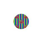 rainbow poo Emoji  1  Mini Button