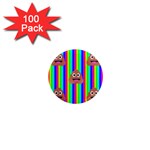 rainbow poo Emoji  1  Mini Magnet (100 pack) 