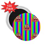 rainbow poo Emoji  2.25  Magnet (100 pack) 