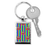 rainbow poo Emoji  Key Chain (Rectangle)