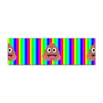 rainbow poo Emoji  Sticker Bumper (100 pack)