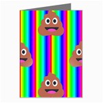 rainbow poo Emoji  Greeting Cards (Pkg of 8)