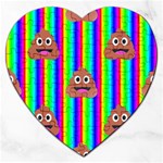 rainbow poo Emoji  Jigsaw Puzzle (Heart)