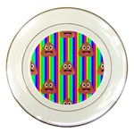 rainbow poo Emoji  Porcelain Plate