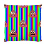 rainbow poo Emoji  Standard Cushion Case (One Side)