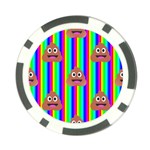 rainbow poo Emoji  Poker Chip Card Guard (10 pack)