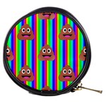 rainbow poo Emoji  Mini Makeup Bag