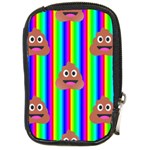 rainbow poo Emoji  Compact Camera Leather Case