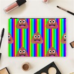 rainbow poo Emoji  Cosmetic Bag (Large)