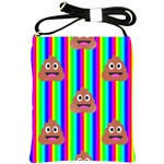 rainbow poo Emoji  Shoulder Sling Bag