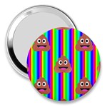 rainbow poo Emoji  3  Handbag Mirror