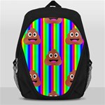 rainbow poo Emoji  Backpack Bag